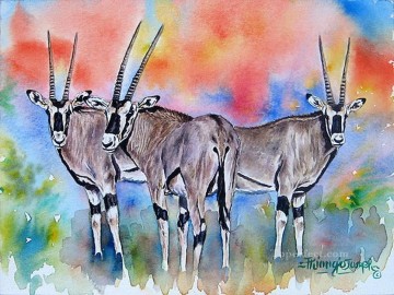 Oryx aus Afrika Ölgemälde
